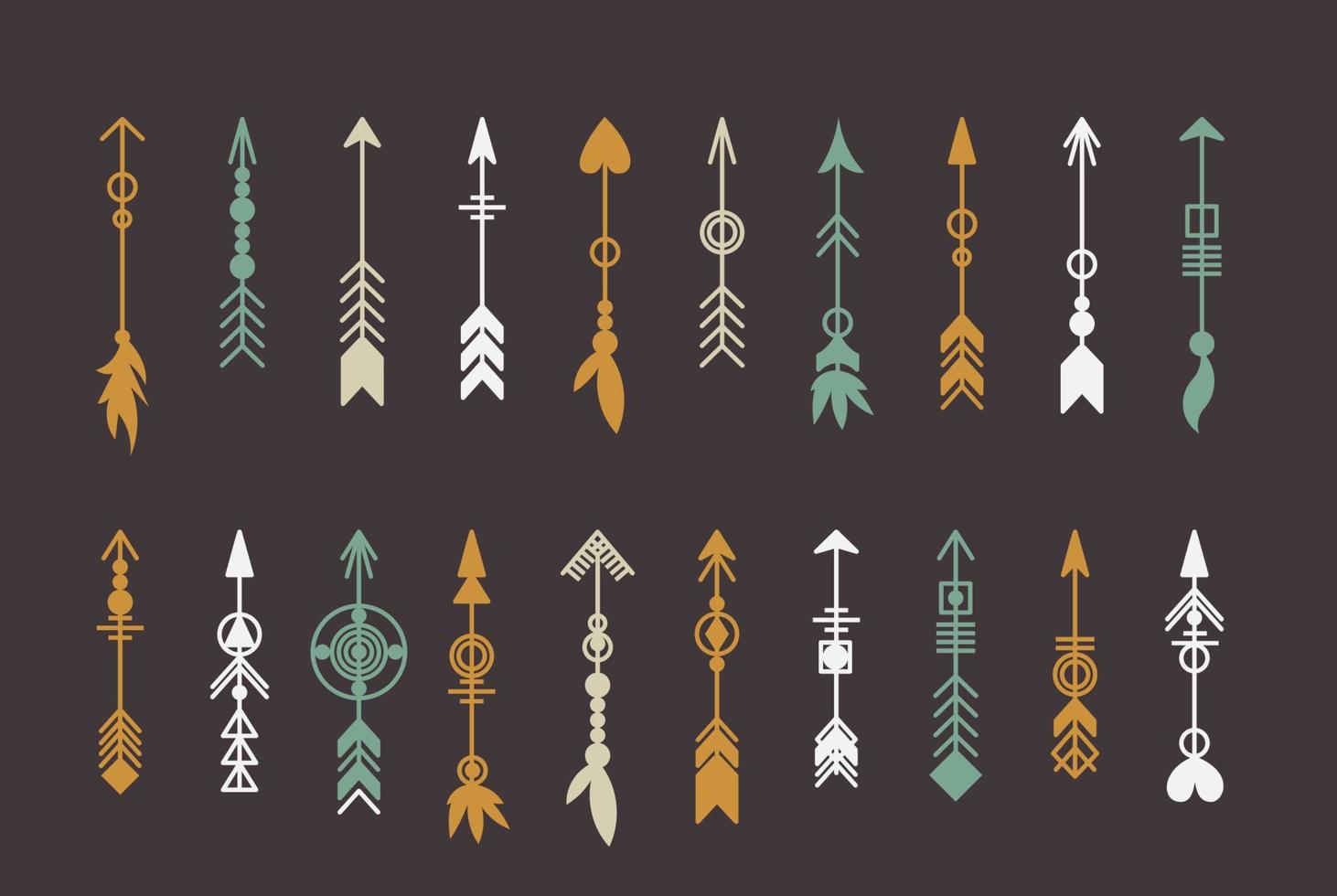 tribal pijl set. vector