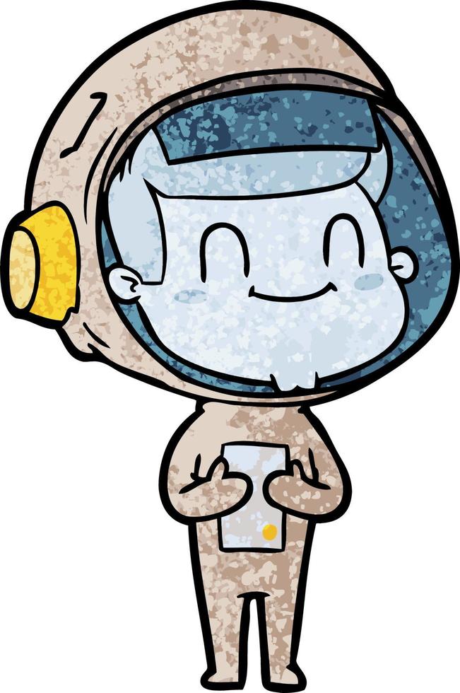 vector astronaut in tekenfilm stijl