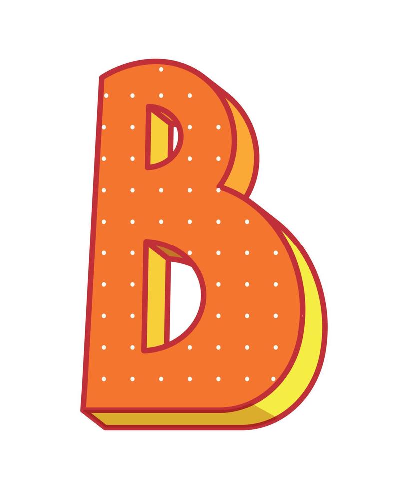 vector illustratie van brief b