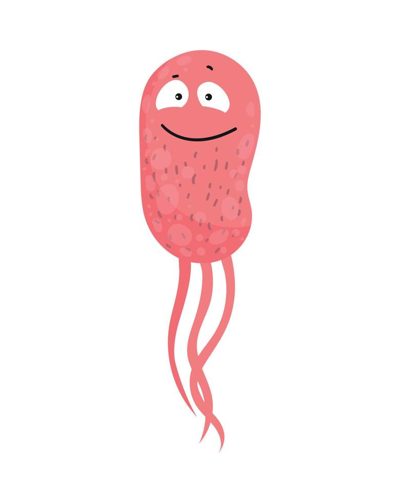 bacterie met emotie vector