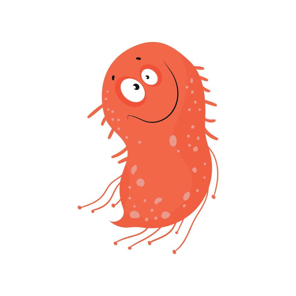 bacterie met emotie vector