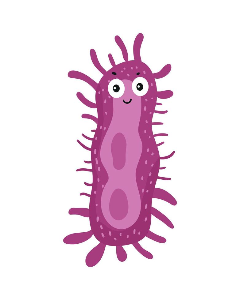 bacterie met emotie vector