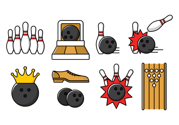 Bowlingbaan Vectorillustratie vector