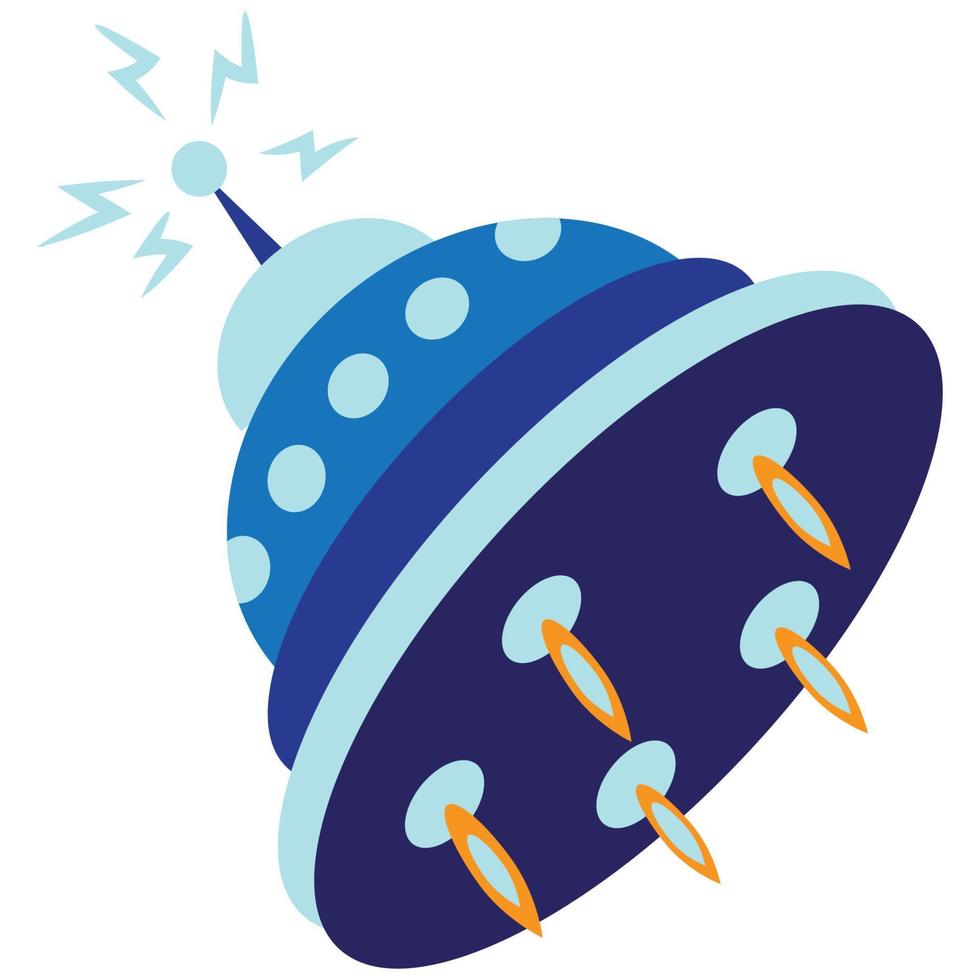 gartoon ufo illustratie vector