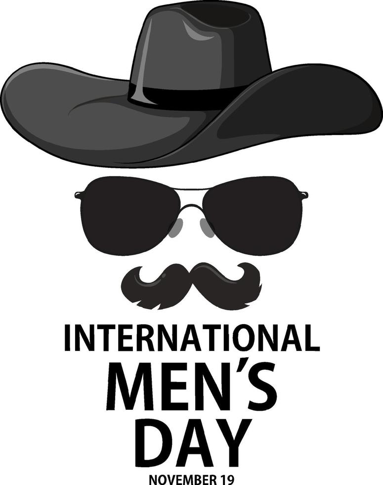 Internationale Mannen dag voor poster of banier ontwerp vector
