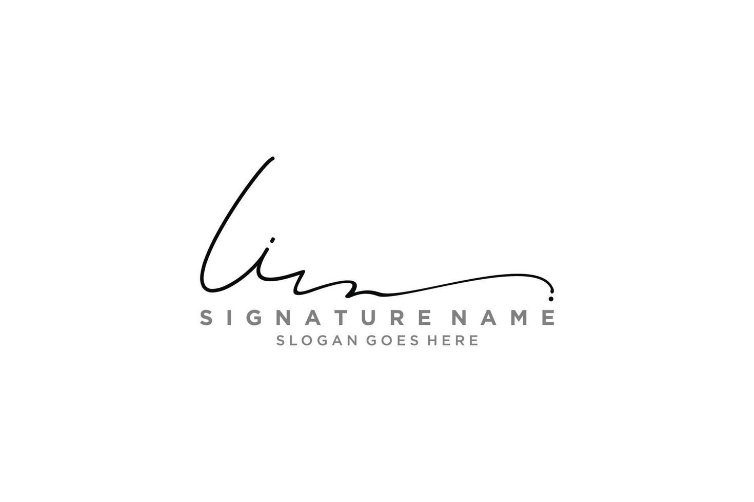 eerste ii brief handtekening logo sjabloon elegant ontwerp logo teken symbool sjabloon vector icoon