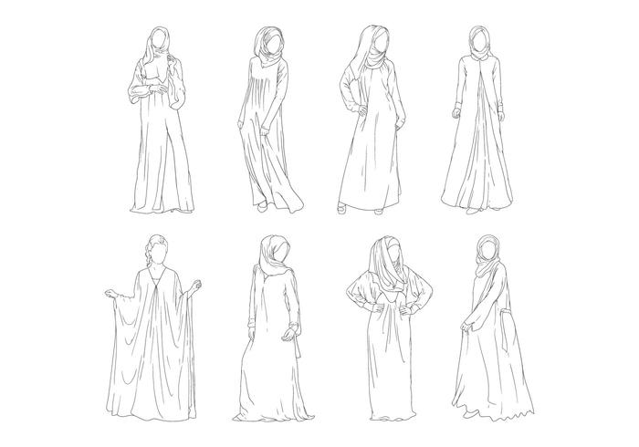 Gratis Abaya Fashion Vector