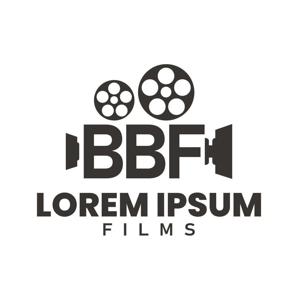 bbf vector eerste logo, gebruikt voor film en videografie bedrijven