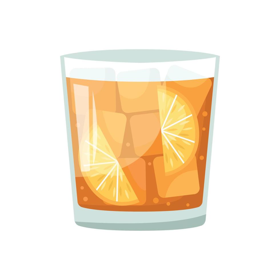 vector illustratie van een club alcoholisch cocktail. oubollig
