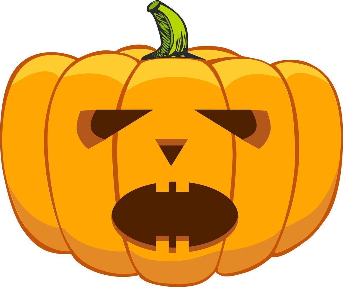 pompoen emoties voor halloween vector