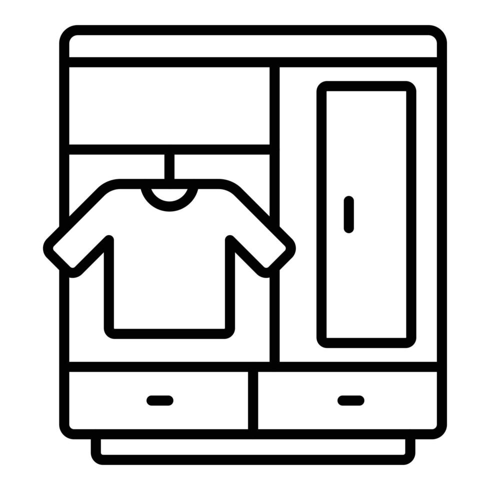 garderobe pictogramstijl vector