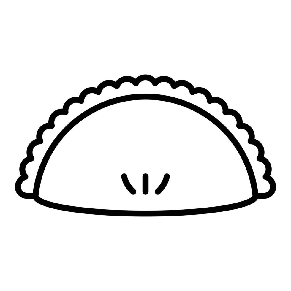 empanada icoon stijl vector