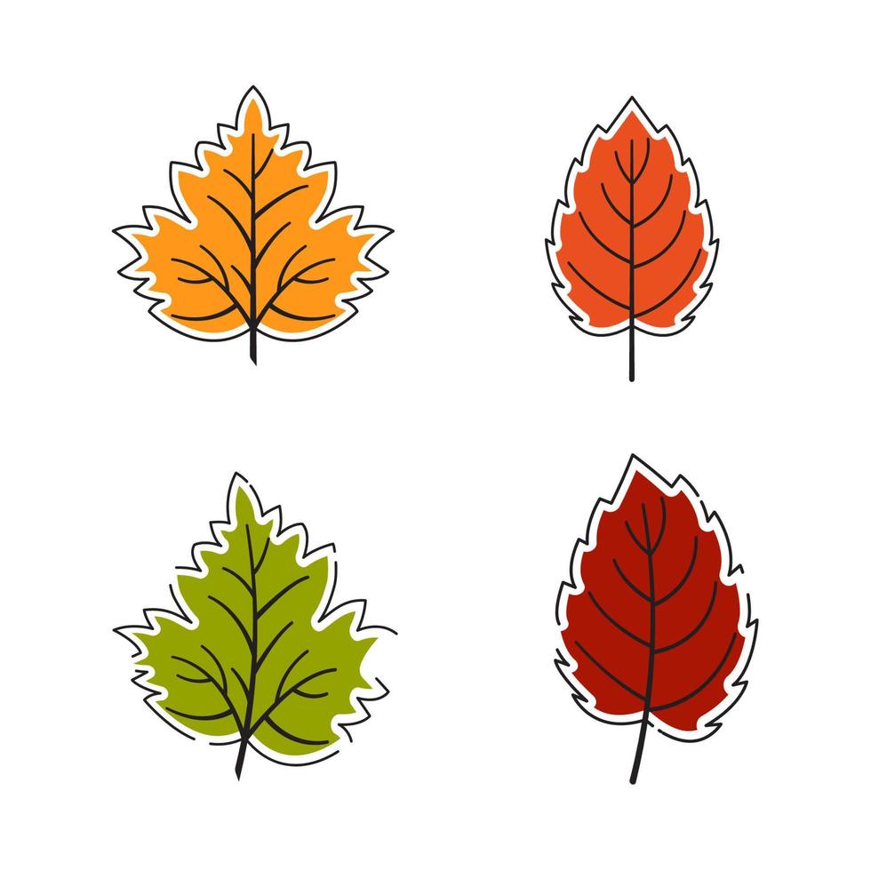 herfst element vector icoon ontwerp illustratie