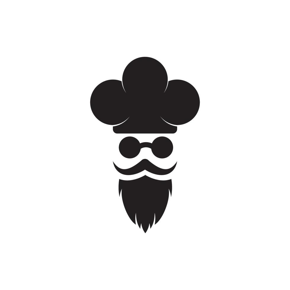 hoed chef-kok logo sjabloon vector