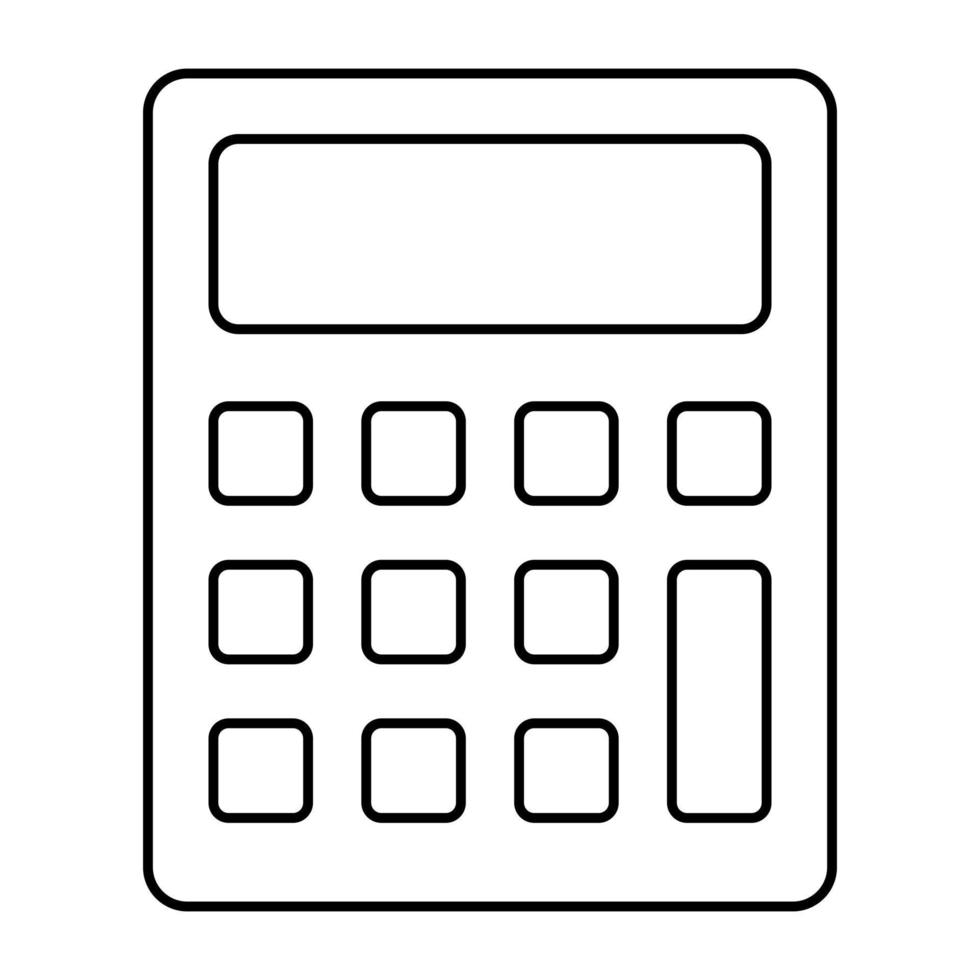 moderne stijl vector van rekenmachine icon