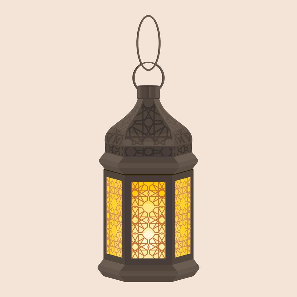 bewerkbare geïsoleerd hangende gevormde Arabisch Ramadan lamp vector illustratie voor Islamitisch af en toe thema doeleinden zo net zo Ramadan en eid ook Arabisch cultuur ontwerp behoeften