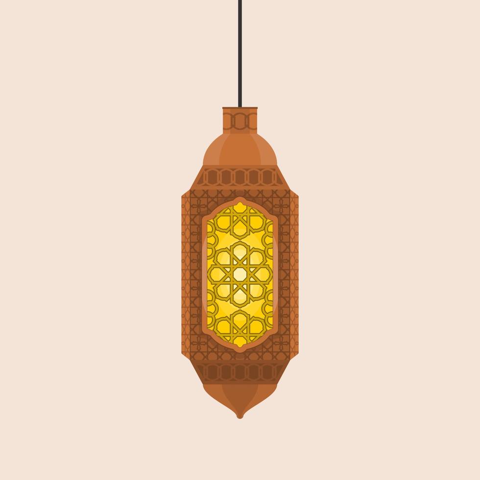 bewerkbare hangende gevormde Ramadan Arabisch lamp geïsoleerd vector illustratie voor Islamitisch af en toe thema doeleinden zo net zo Ramadan en eid ook Arabisch cultuur ontwerp behoeften