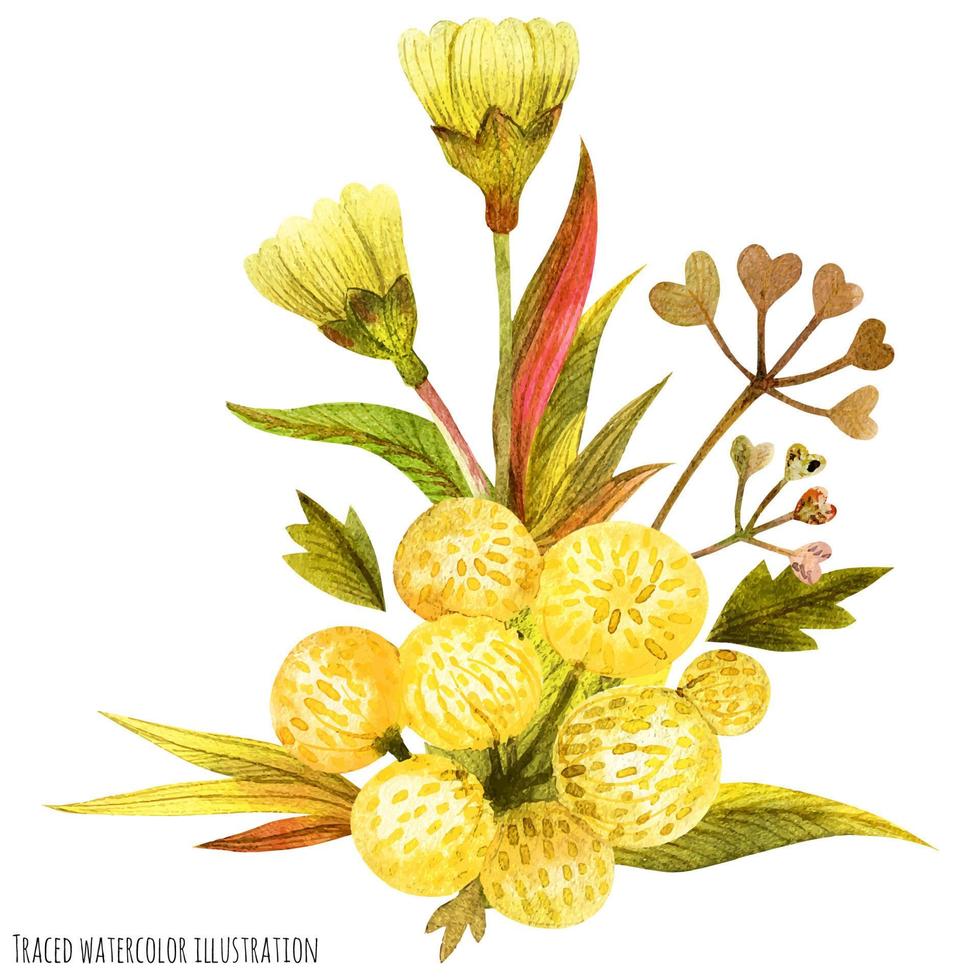 weide wild planten corsages vector