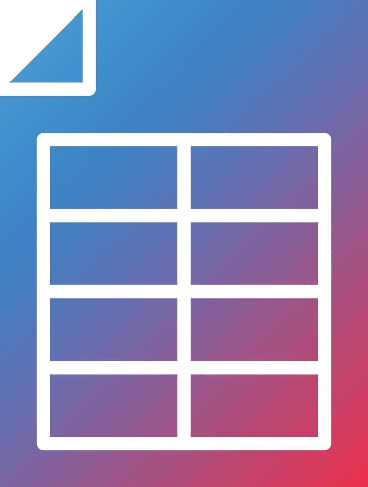 spreadsheet-pictogramstijl vector