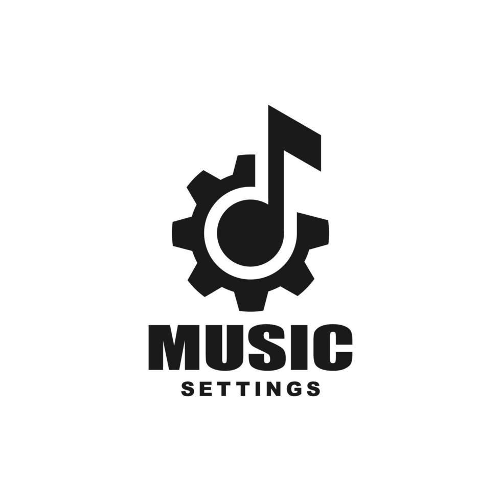 muziek- instellingen logo vector