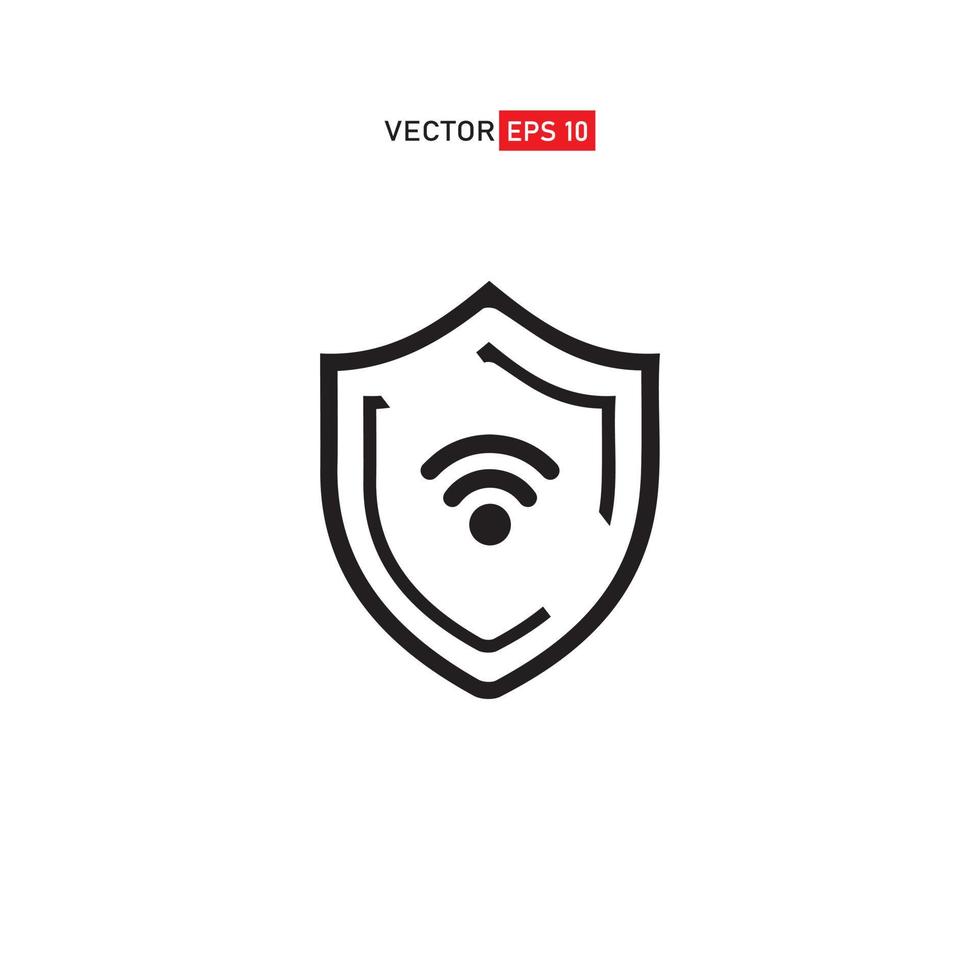 bescherming Wifi. privaat netwerk. schild met Wifi symbool. vpn - virtueel privaat netwerk . vector schild 5 icoon. veiligheid internet icoon. bescherming icoon. bescherming geactiveerd. actief veiligheid. brandmuur