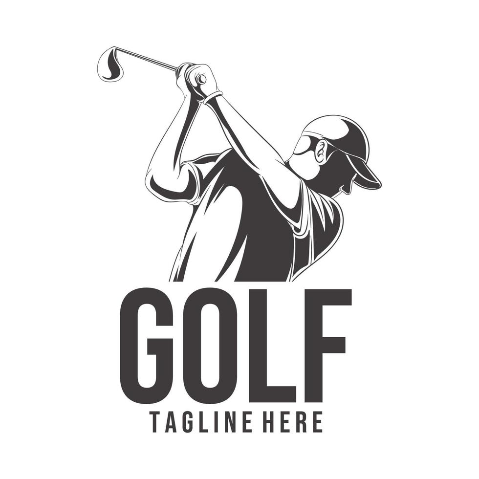 golf logo vector