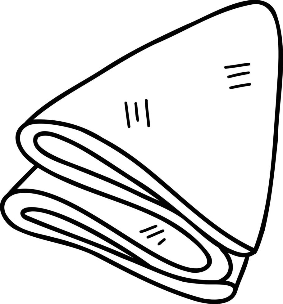 hand- getrokken pannenkoeken illustratie vector