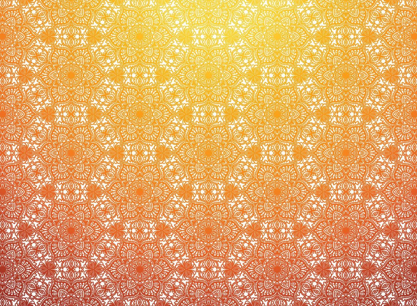 etnisch decoratief kleurrijk bloemen mandala patroon achtergrond vector