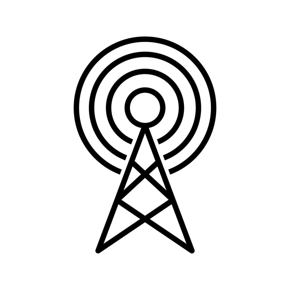 communicatie antenne icoon vector