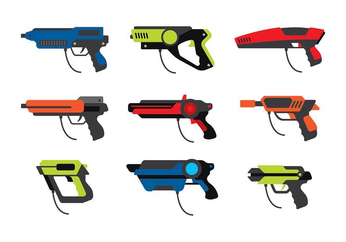 Laser Tag Gun Gratis Vector