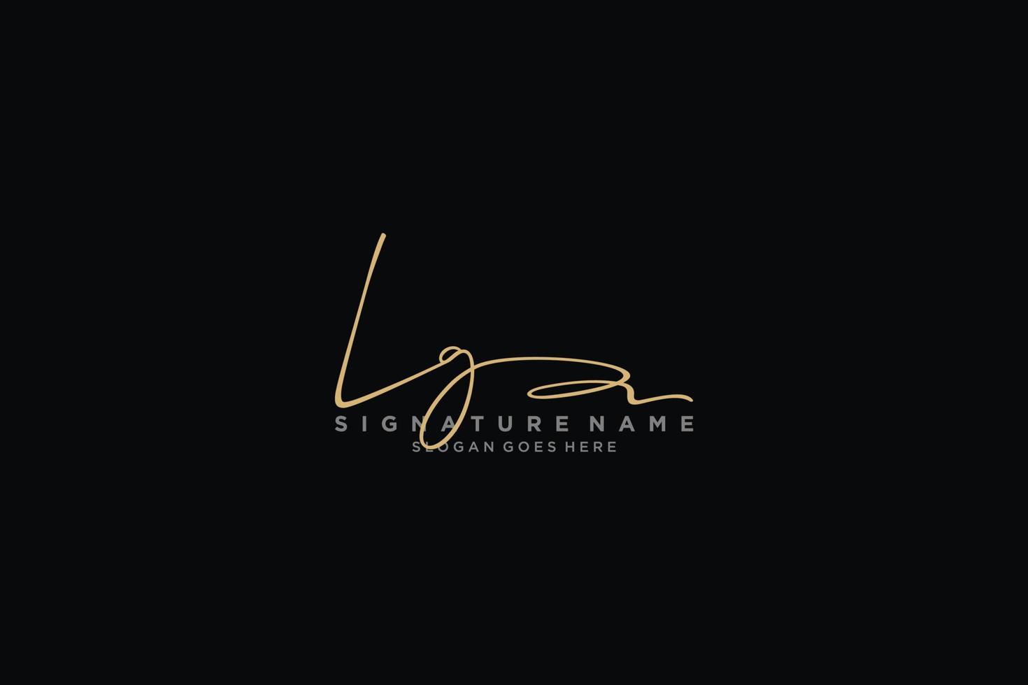 eerste lg brief handtekening logo sjabloon elegant ontwerp logo teken symbool sjabloon vector icoon