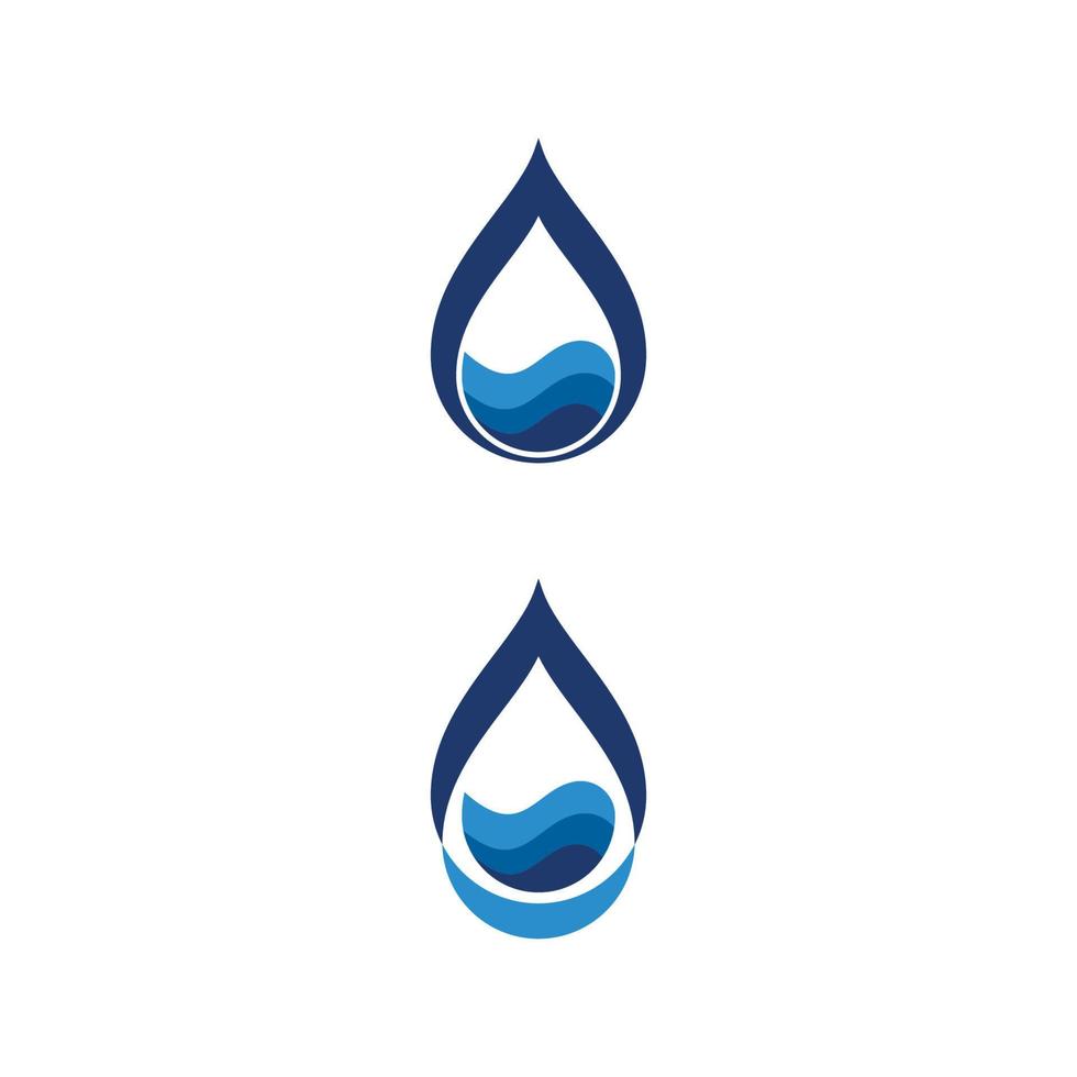 waterdruppel logo sjabloon vector