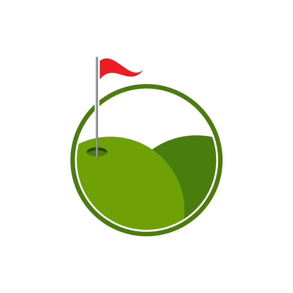 golf logo sjabloon vectorillustratie vector