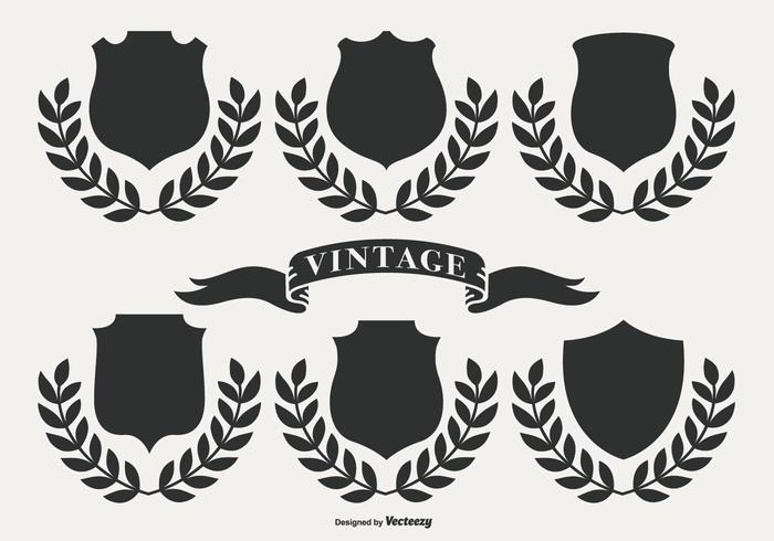 Retro vintage labels vector