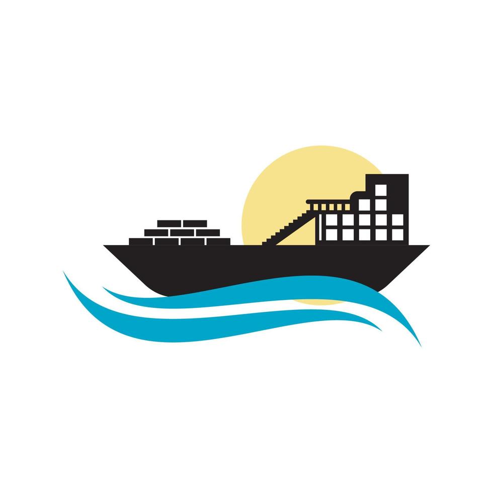 cruiseschip vector pictogram illustratie