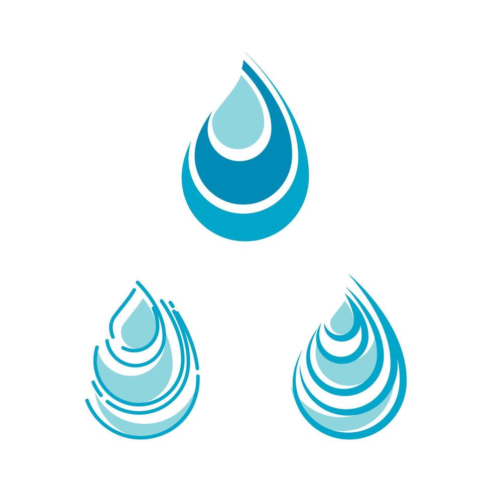 waterdruppel logo sjabloon vector