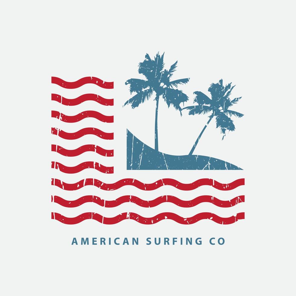 surfing strand illustratie typografie. perfect voor t overhemd ontwerp vector