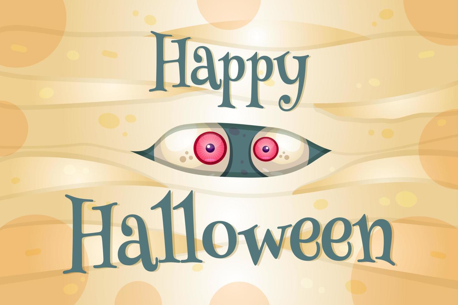 happy halloween vector briefkaartsjabloon