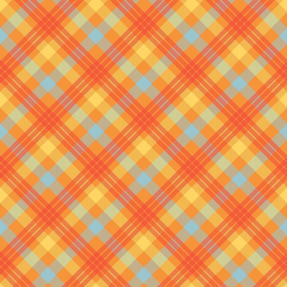 tartan oranje kleur naadloze vector patroon