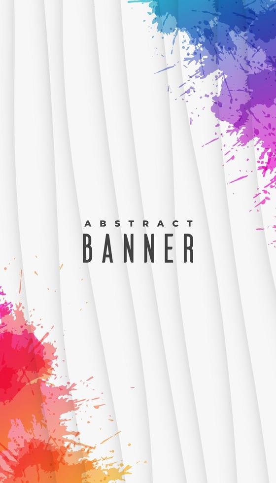 kleurrijk abstract geklater verticaal banners ontwerp vector