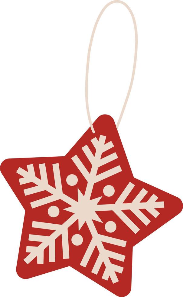 warm en blij Kerstmis ornament illustratie vector