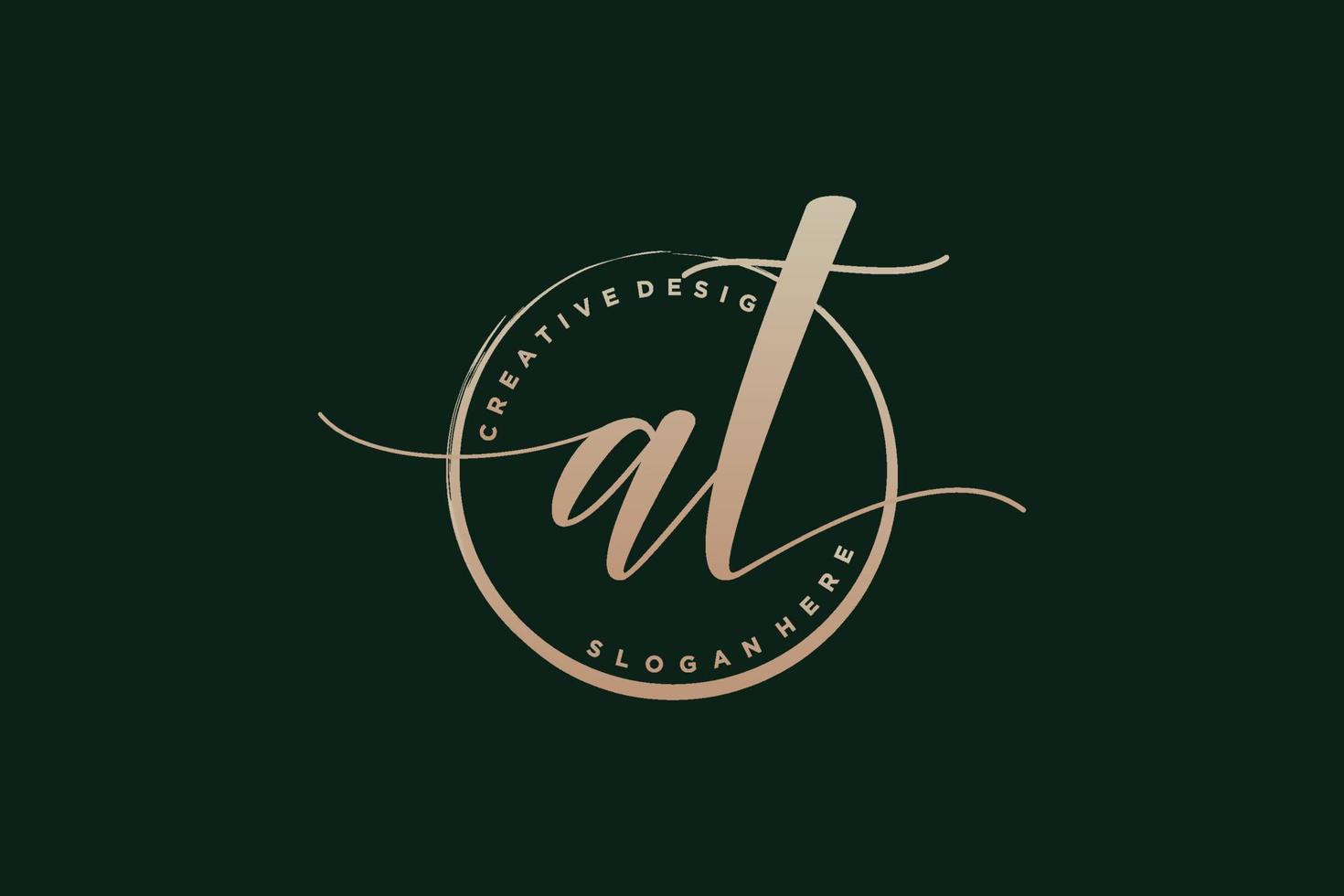 eerste Bij handschrift logo met cirkel sjabloon vector handtekening, bruiloft, mode, bloemen en botanisch met creatief sjabloon.