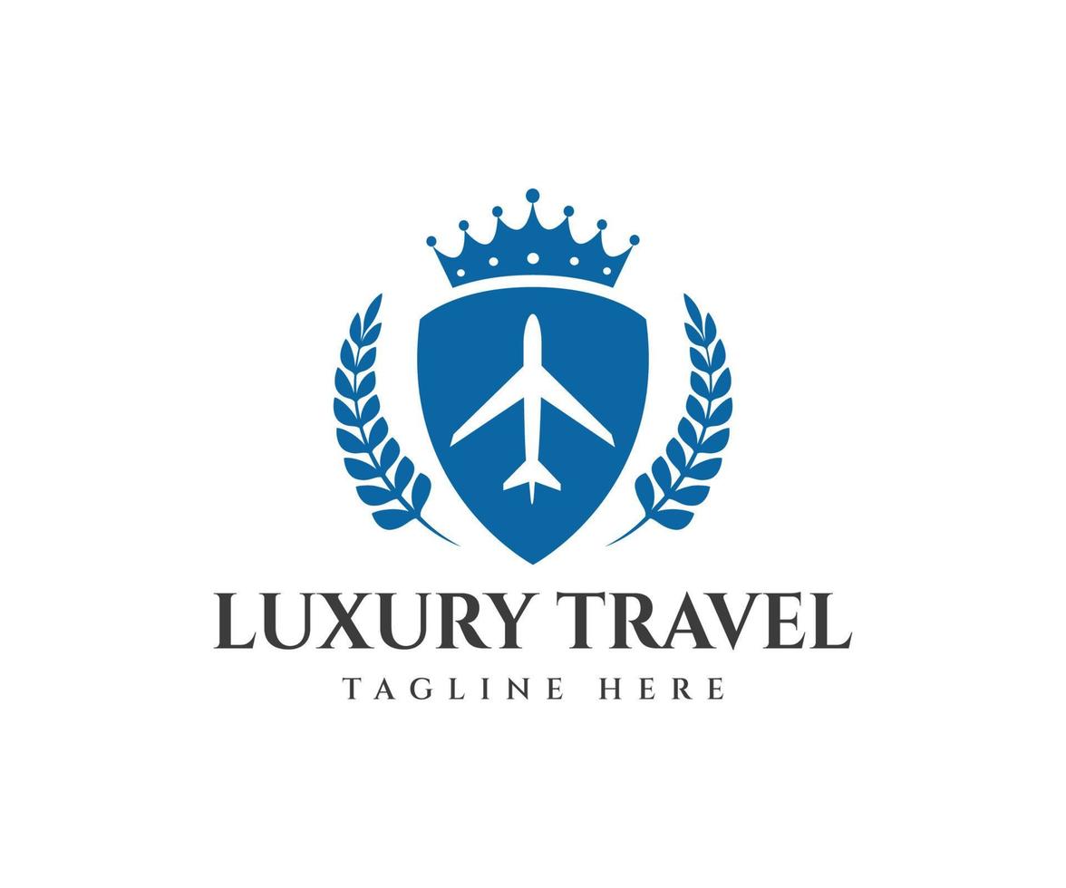 luxe reizen logo vector