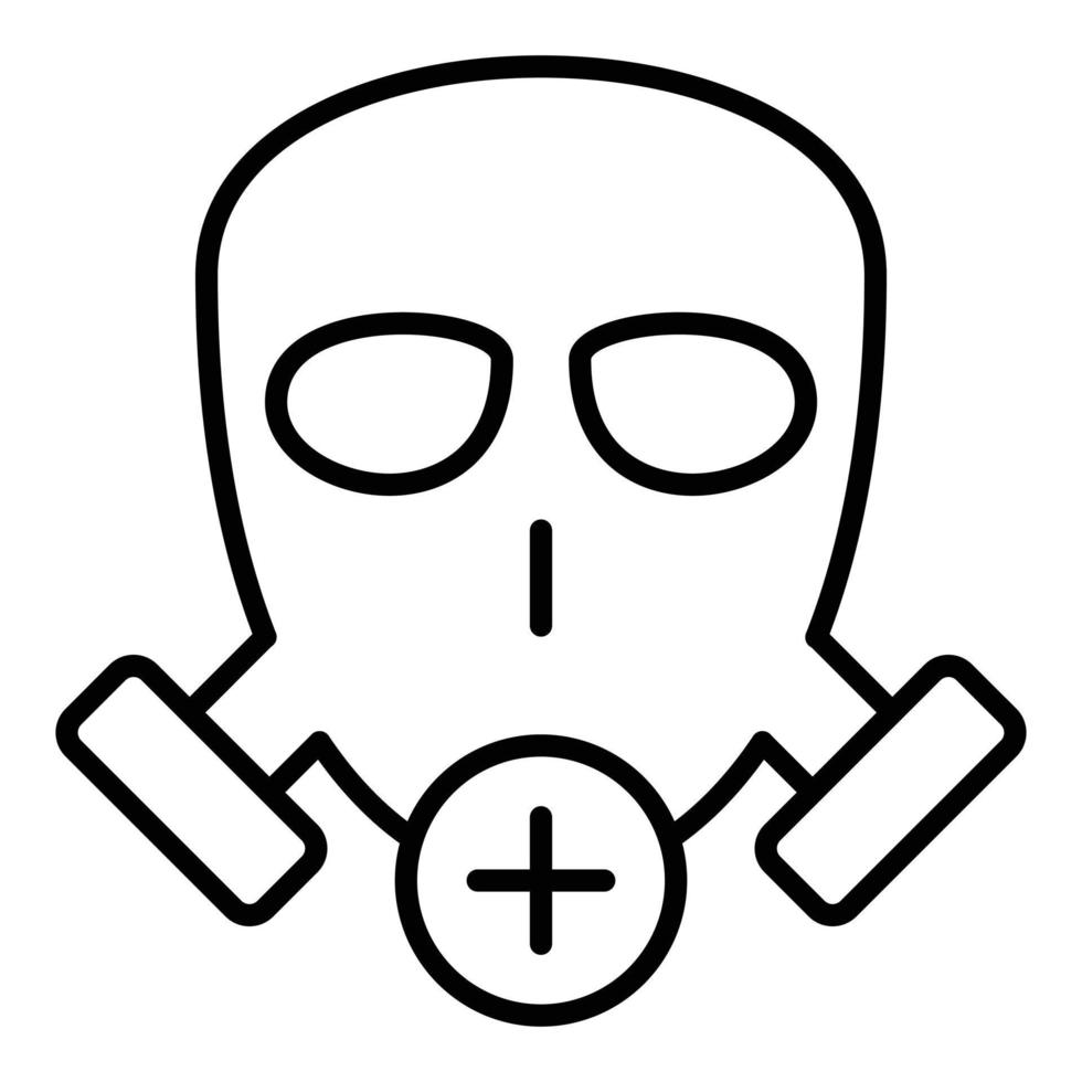 gas- masker icoon stijl vector