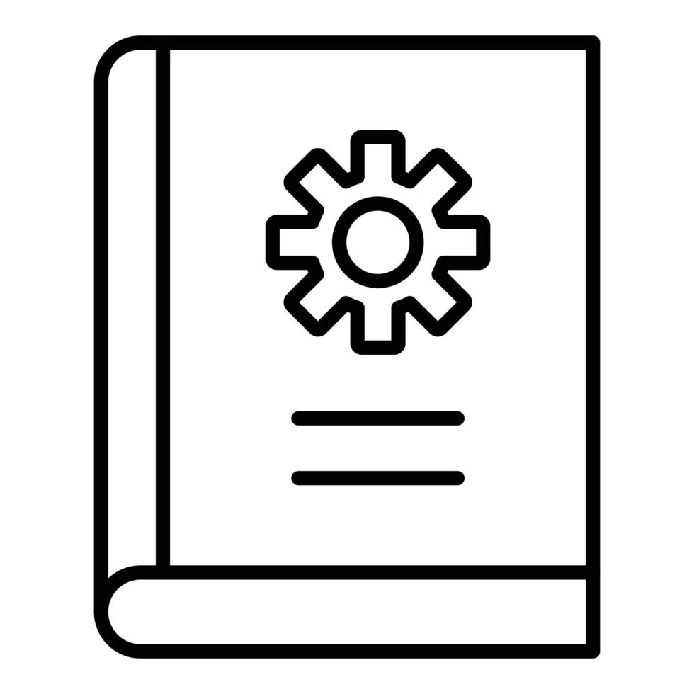 ingenieur notitieboekje icoon stijl vector