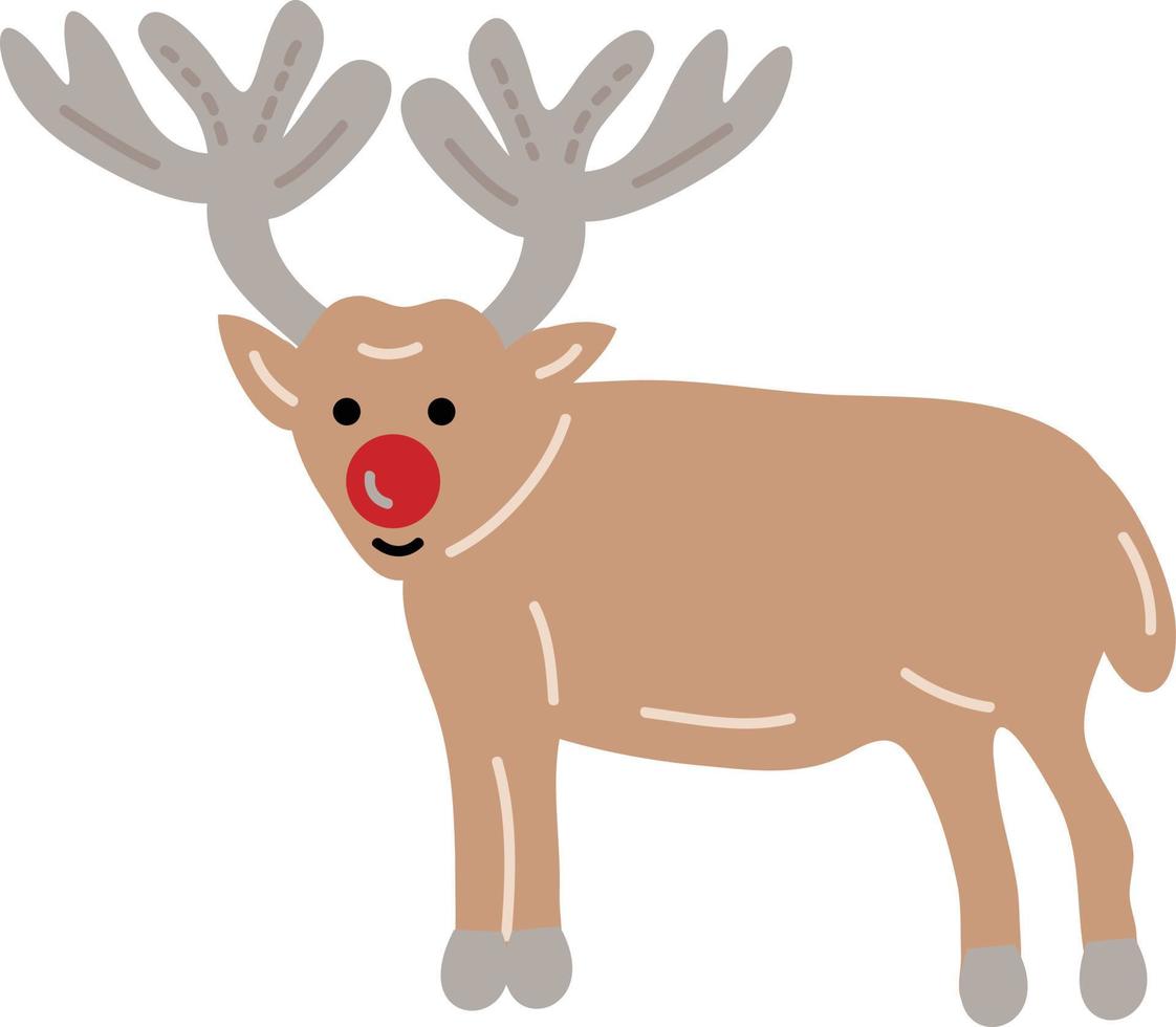 Kerstmis eland. slingers, vlaggen, etiketten, bubbels, linten en stickers. verzameling van vrolijk Kerstmis decoratief pictogrammen vector