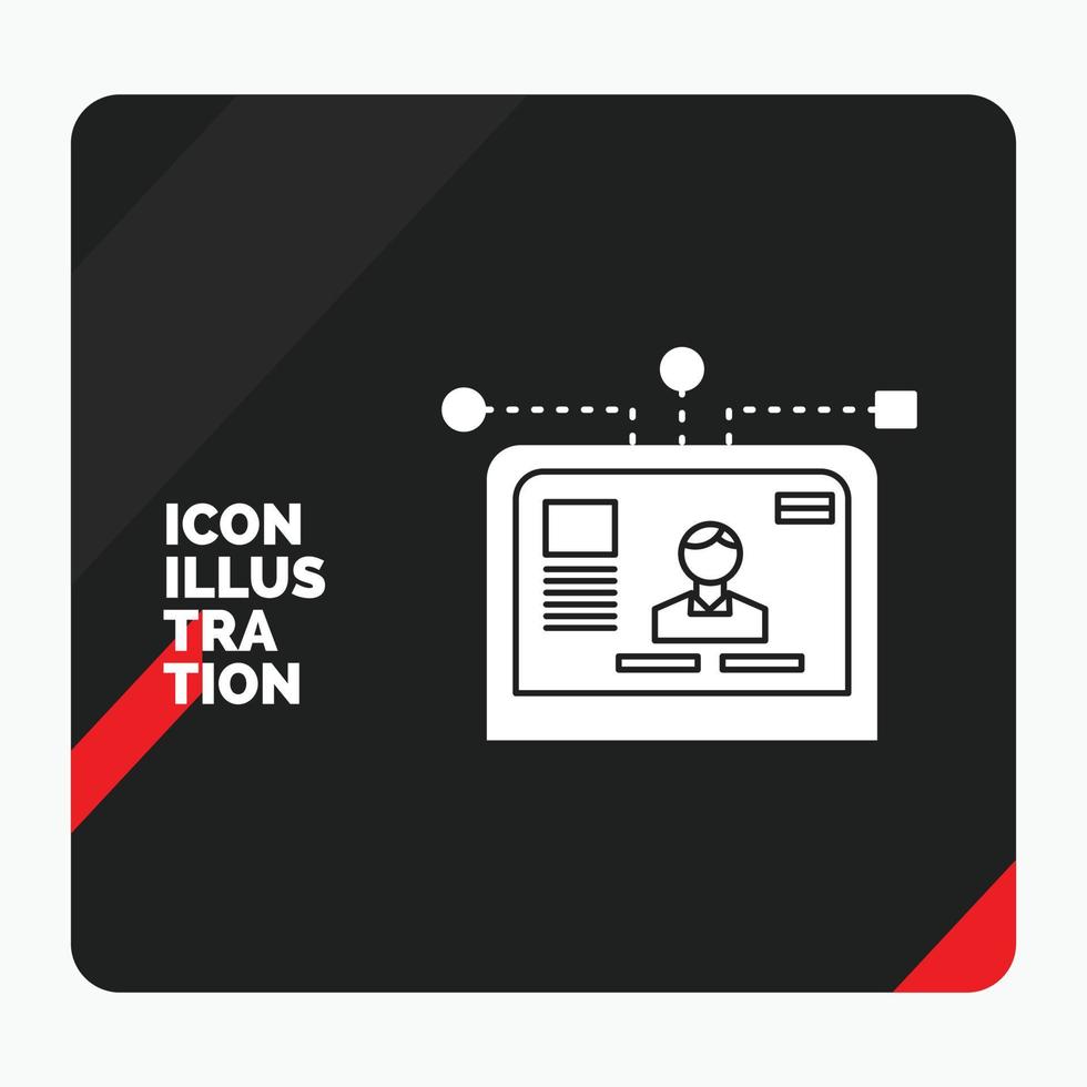 rood en zwart creatief presentatie achtergrond voor koppel. website. gebruiker. indeling. ontwerp glyph icoon vector
