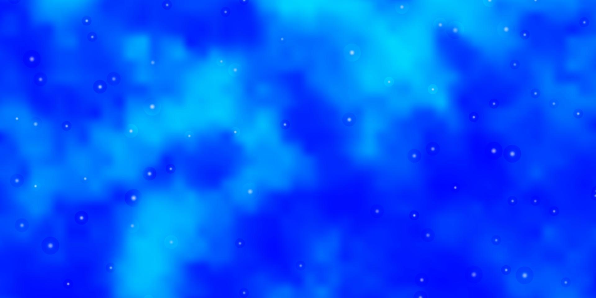 lichtblauwe vectorlay-out met heldere sterren. vector
