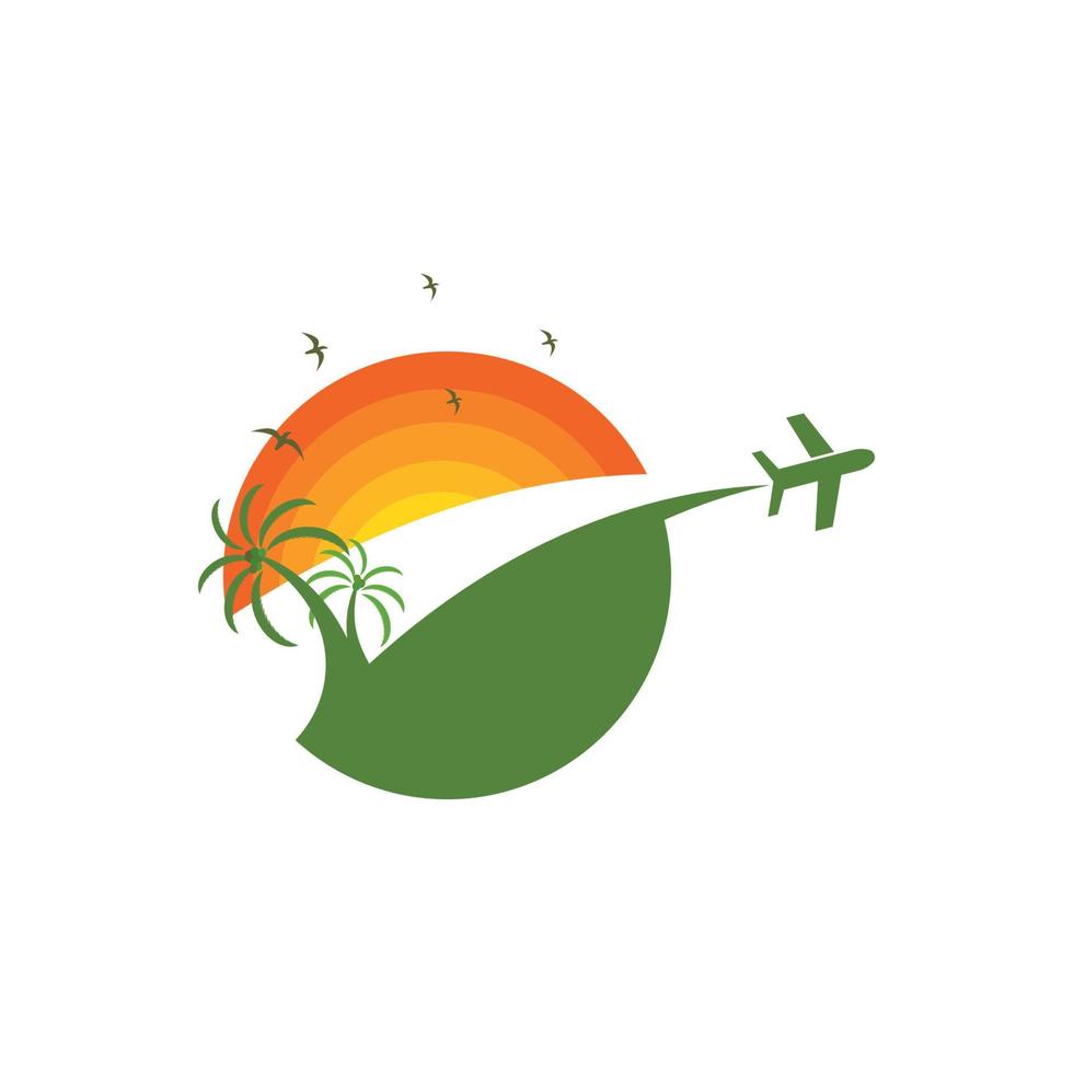 reizen en vakantie logo icoon vector
