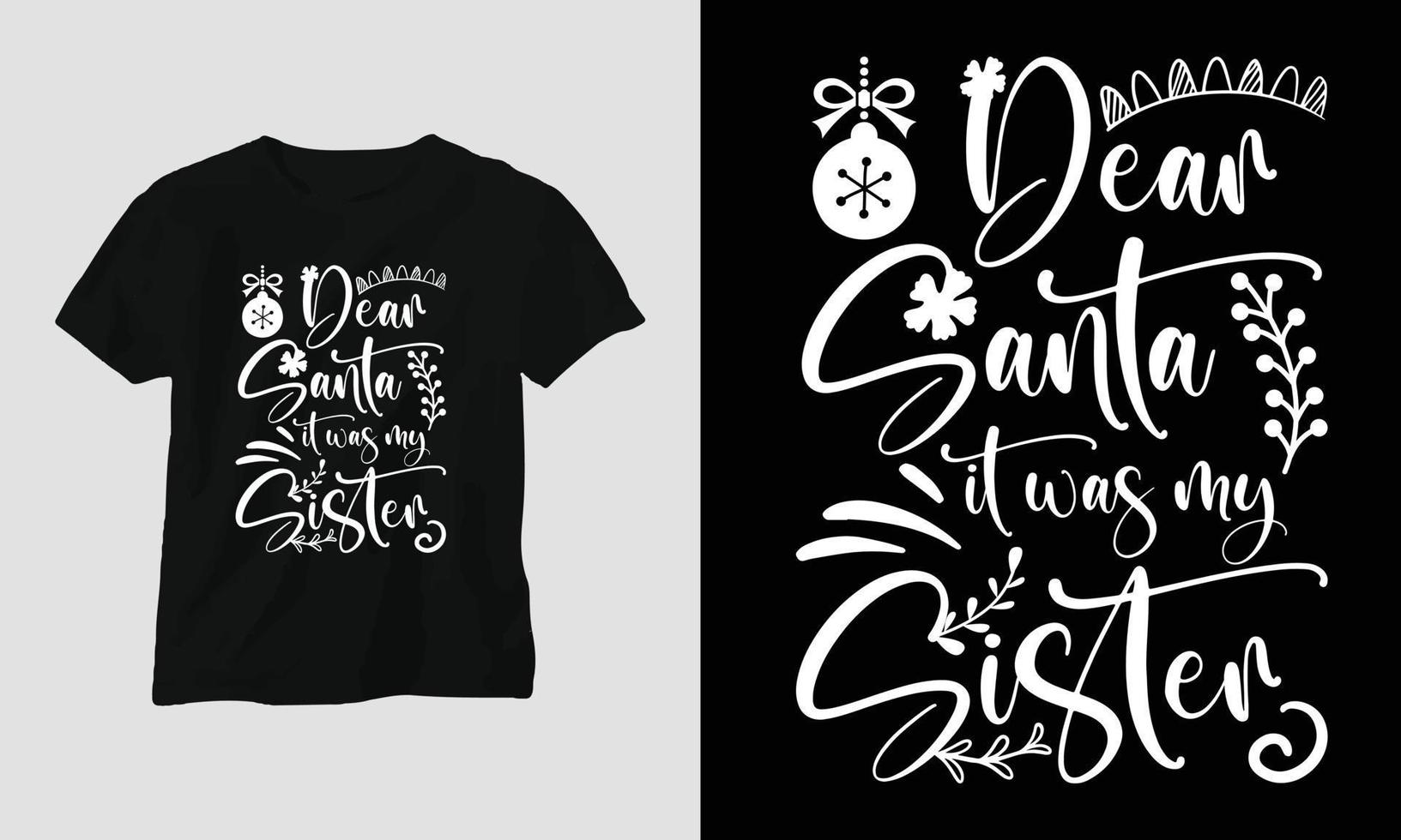 Lieve de kerstman - Kerstmis SVG t-shirt ontwerp vector